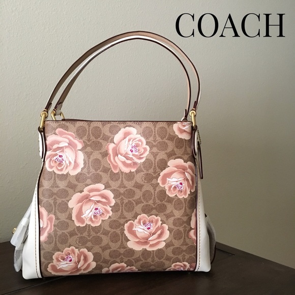 Coach signature rose print Clearance